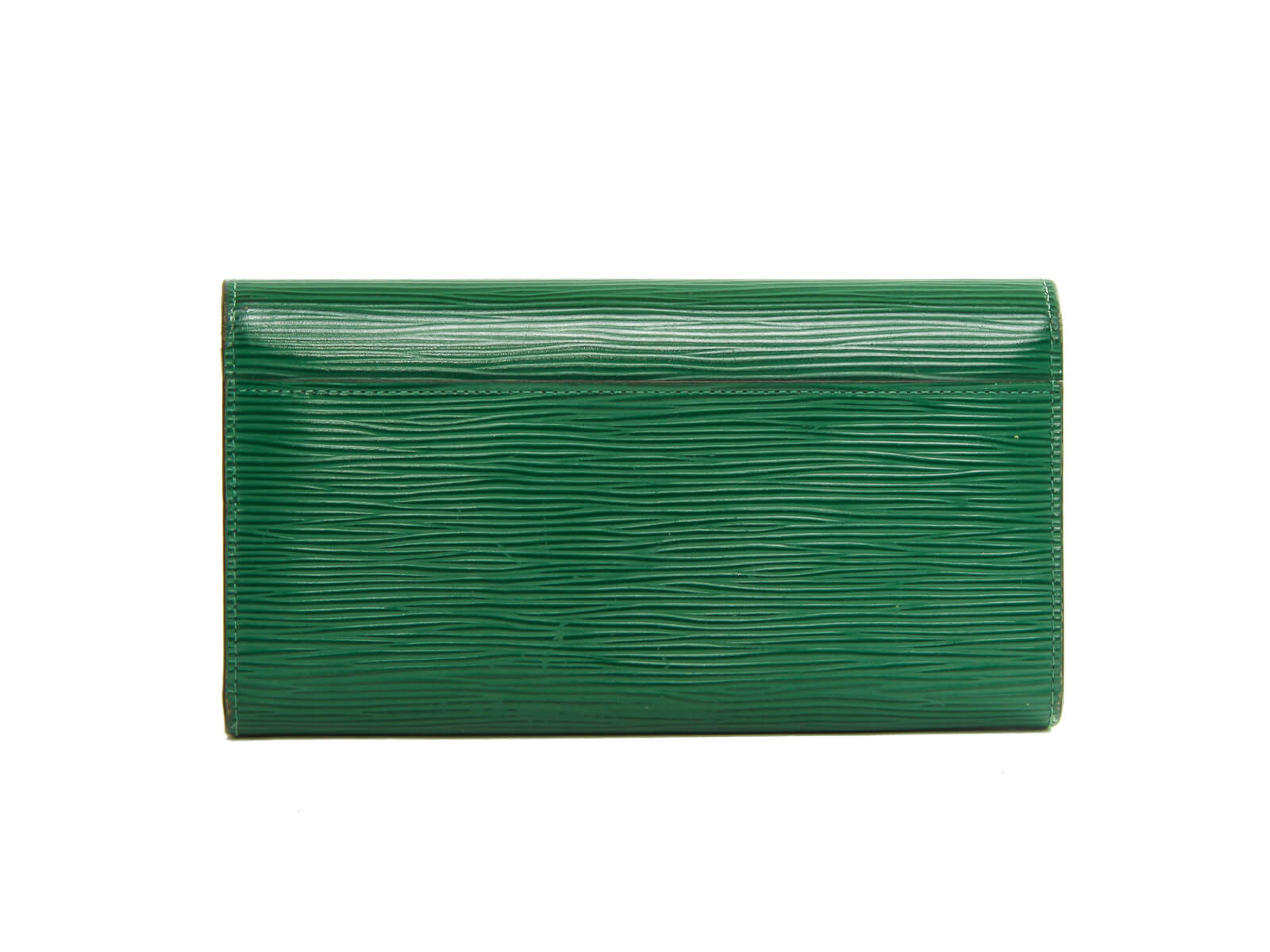 Louis Vuitton Borneo Green EPI Leather Sarah Wallet
