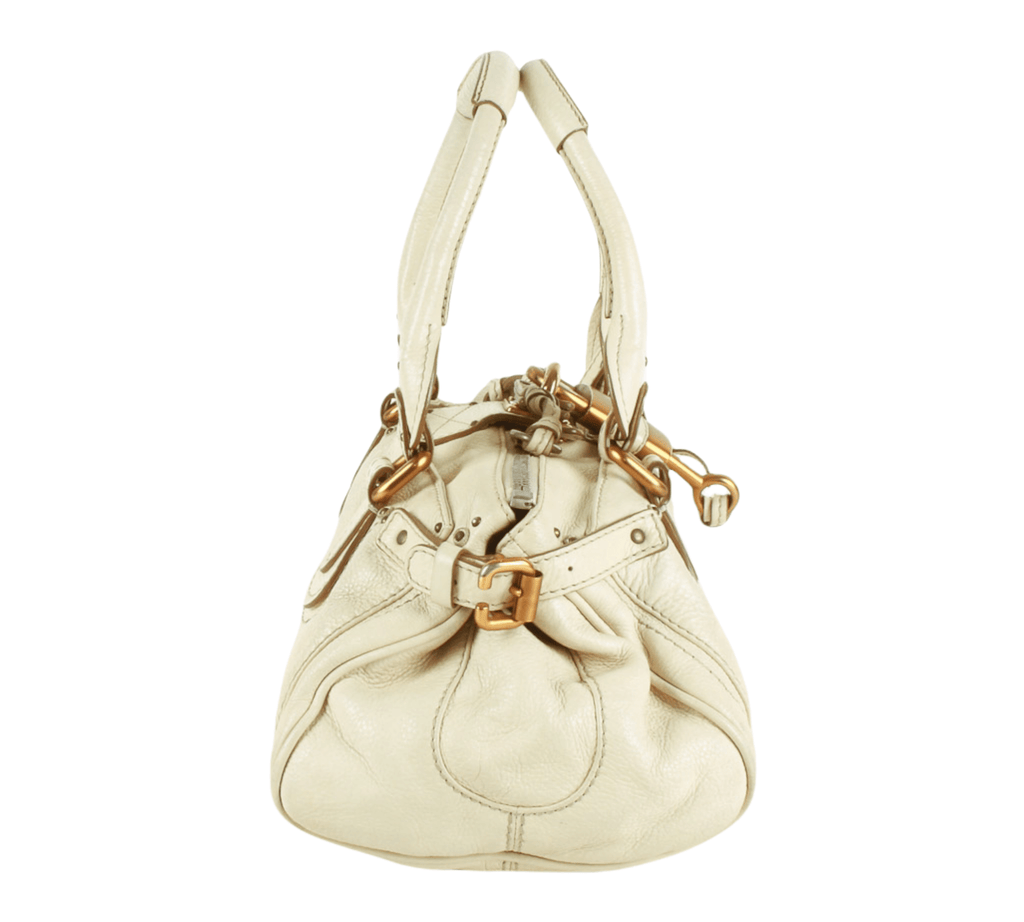 Authentic Chloe white Paddington Satchel Shoulder/Hand bag