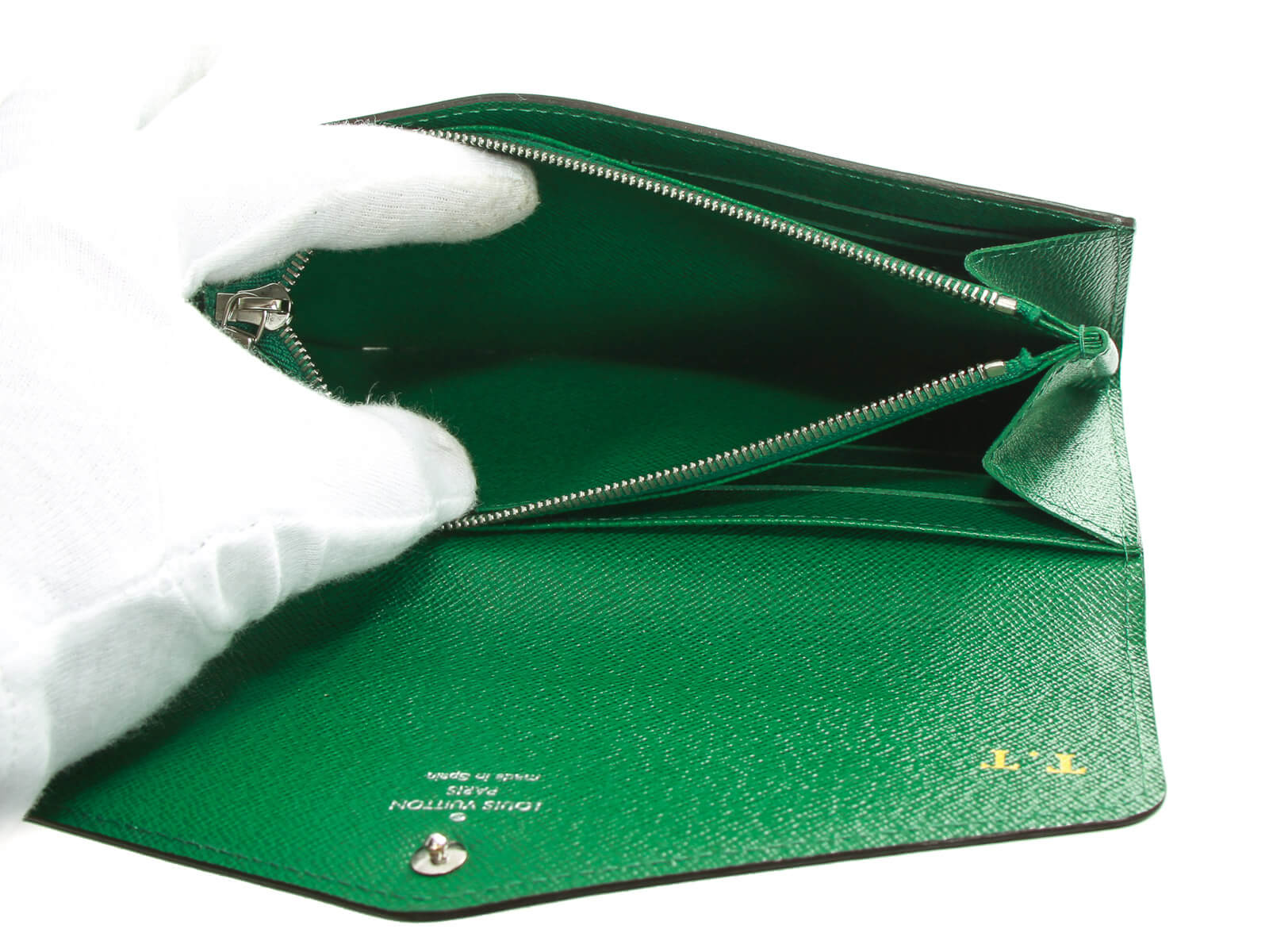 Louis Vuitton Portefeuille M6516J Epi Leather Light Green Long