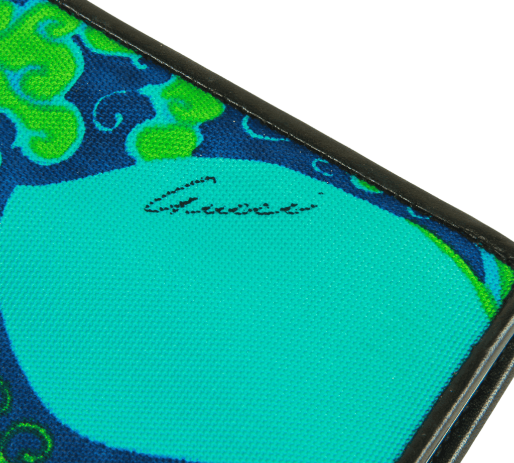 Authentic Gucci Blue Canvas Agenda Notebook