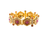 Authentic Gianni Versace Gold-tone bracelet/earring set