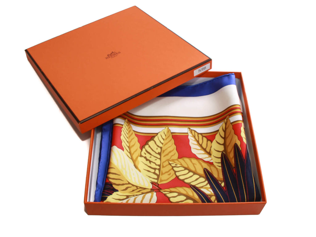 Authentic Hermes Multi-Color Les Perroquets Silk Scarf