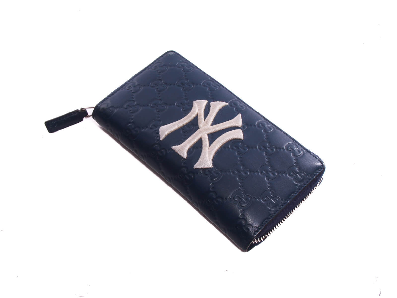 Gucci Wallet NY Yankees Patch Royal Blue in Leather - US