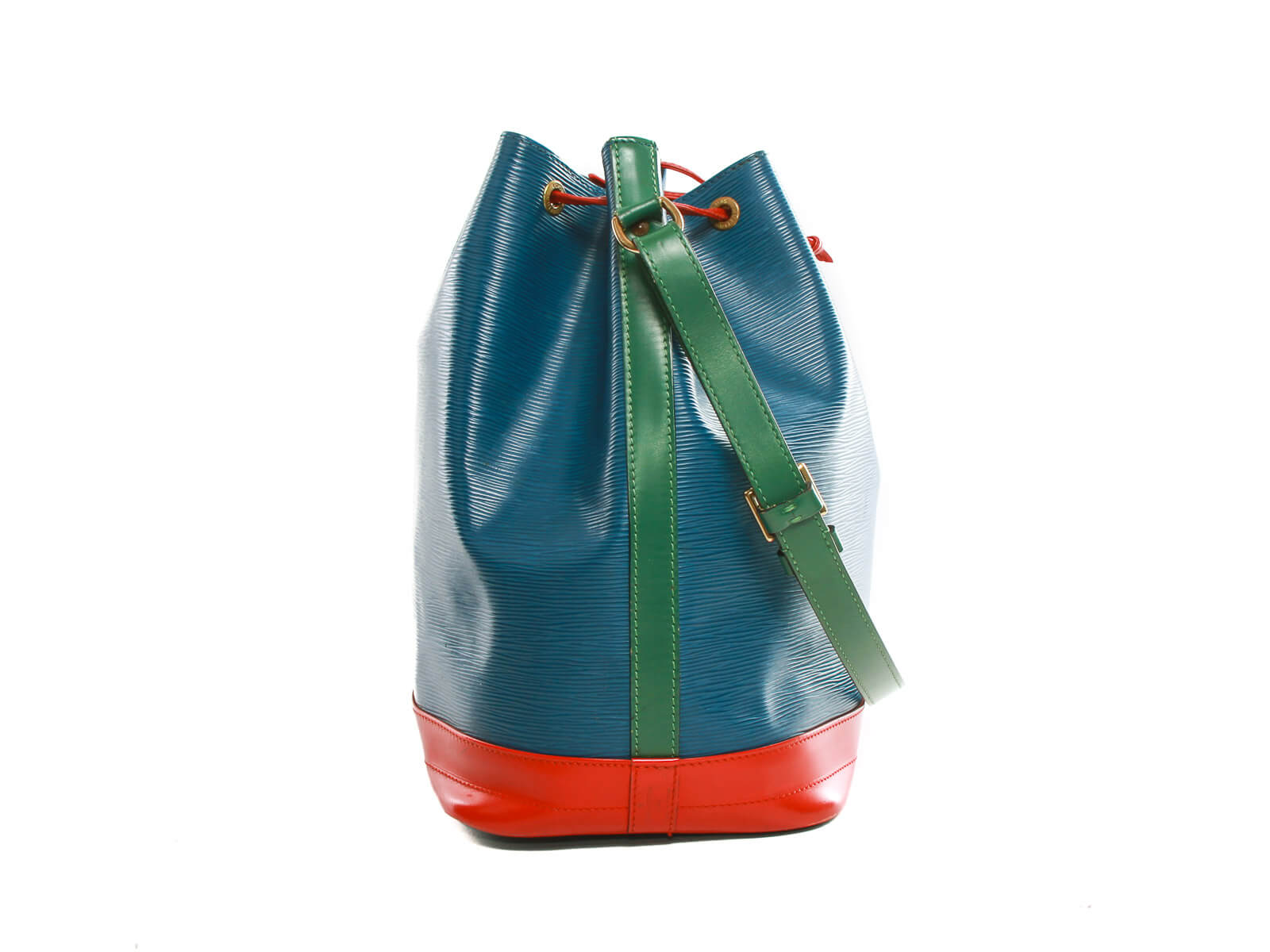LOUIS VUITTON Epi Tricolor Noe Shoulder Bag Green Blue Red M44084 LV Auth  42667 Leather ref.930214 - Joli Closet