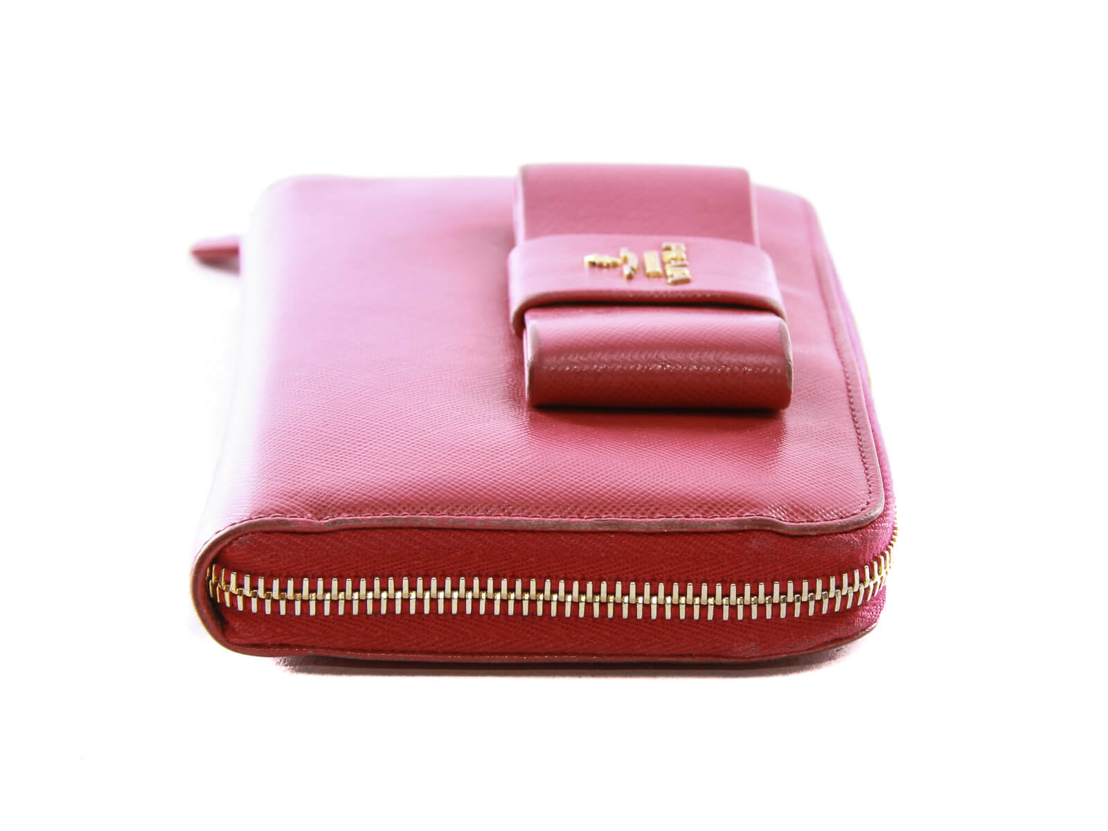 PRADA Saffianob Pink Leather Flap Wallet – Marinaloanandjewelry
