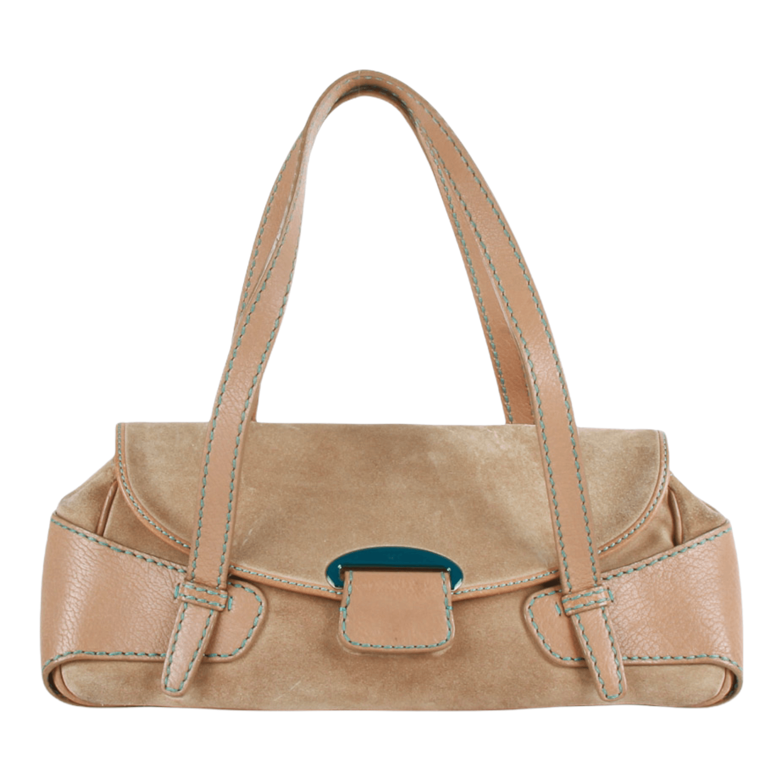 Made In Italy Leather Baguette Shoulder Bag, Handbags