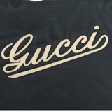 Authentic Gucci Navy Nylon Large Logo Tote Bag