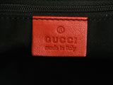 Authentic Gucci black GG Monogram Canvas D Ring Hobo Bag