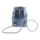 Authentic Salvatore Ferragamo Draw String Bucket Backpack Blue