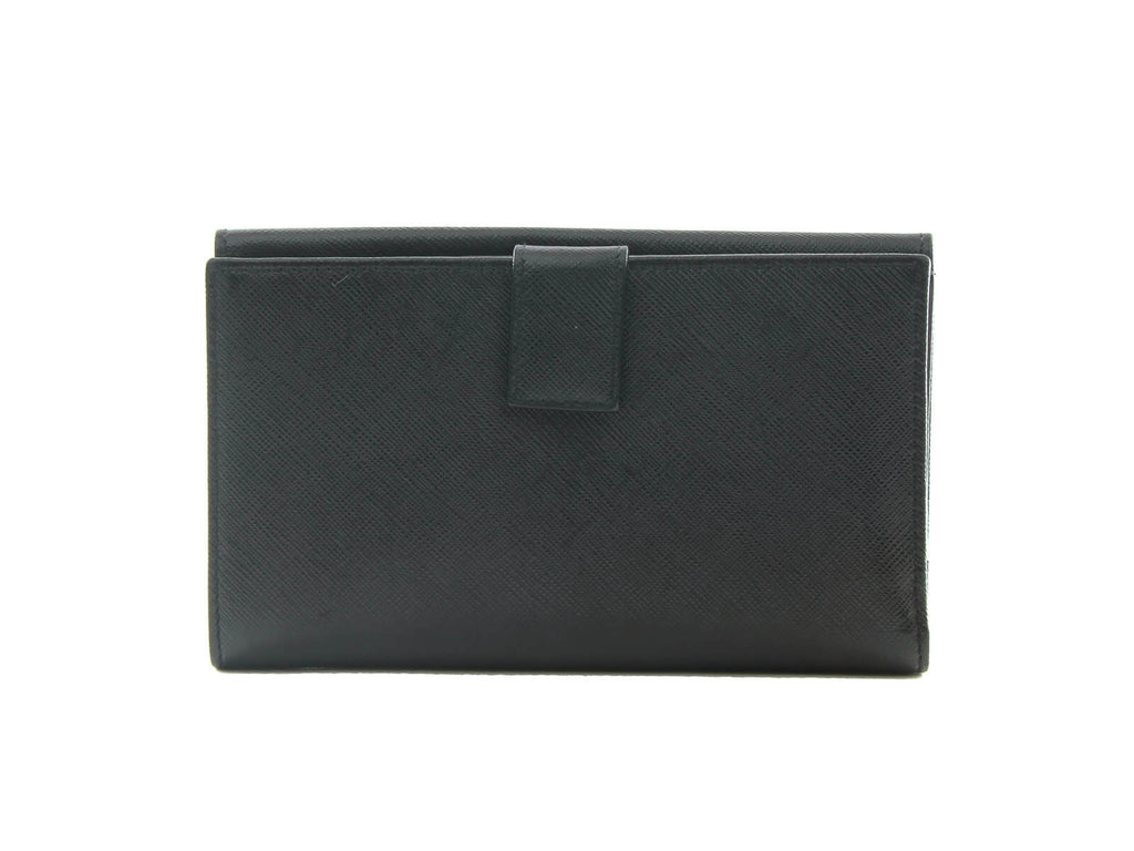 Authentic Salvatore Ferragamo Gancini Icona Vitello Wallet