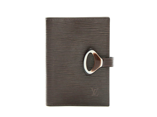 Authentic Louis Vuitton Agenda Fonctionnel PM Epi Z Mocha