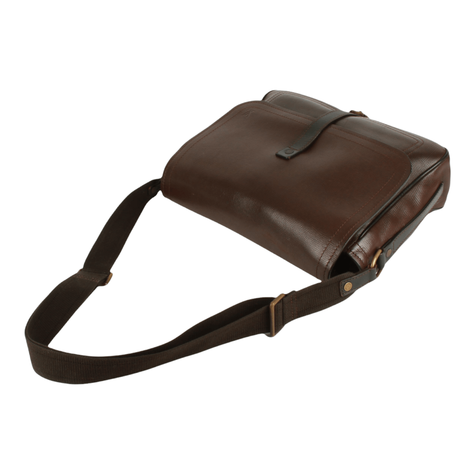 LOUIS VUITTON Shoulder Bag M92072 reporter Utah leather Dark brown men –