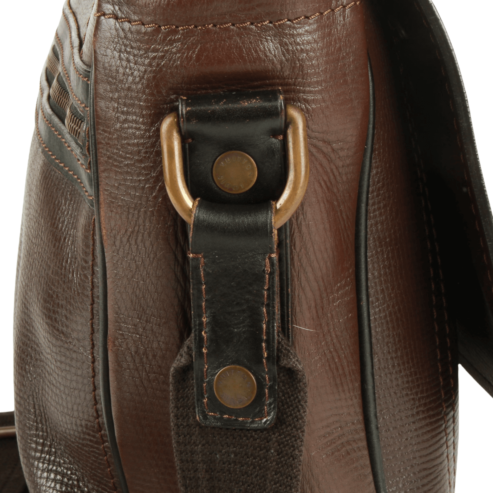 LOUIS VUITTON Shoulder Bag M97022 Utah Omaha leather gray Basalt mens –