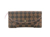 Authentic Louis Vuitton Damier Portefeuille Caissa Rose Bifold Wallet N61227