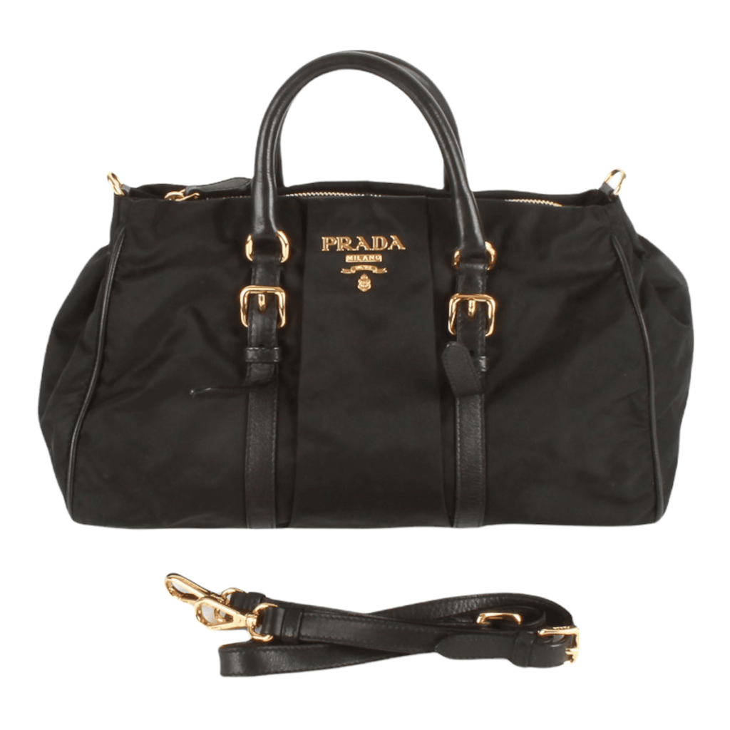 Authentic Prada Black Tessuto 2 way bag BN1607