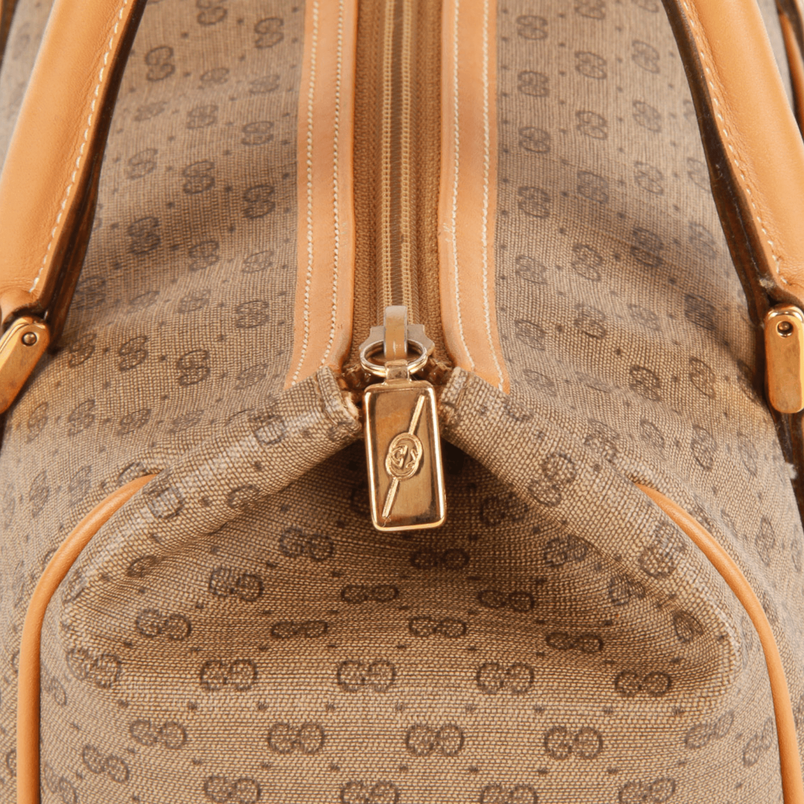 Heritage Vintage: Gucci Classic Monogram Canvas Pochette Bag. , Lot  #75015