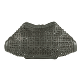 Alexander McQueen Black Leather Medium De Manta Studded Clutch