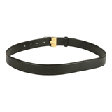 Authentic Cartier smooth Black leather Belt