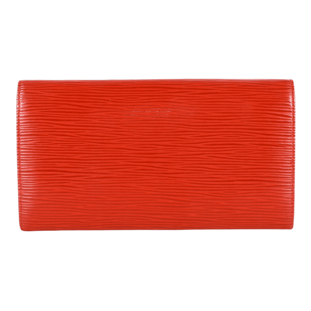 Authentic Louis Vuitton Epi leather Sarah Wallet Red