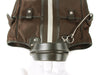 Authentic Bally Brown canvas & leather handbag