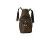 Authentic Bally Brown canvas & leather handbag