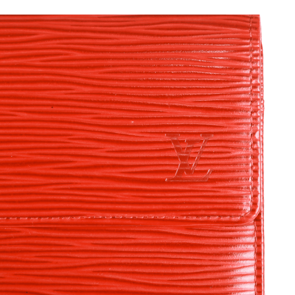 Authentic Louis Vuitton Epi leather Sarah Wallet Red