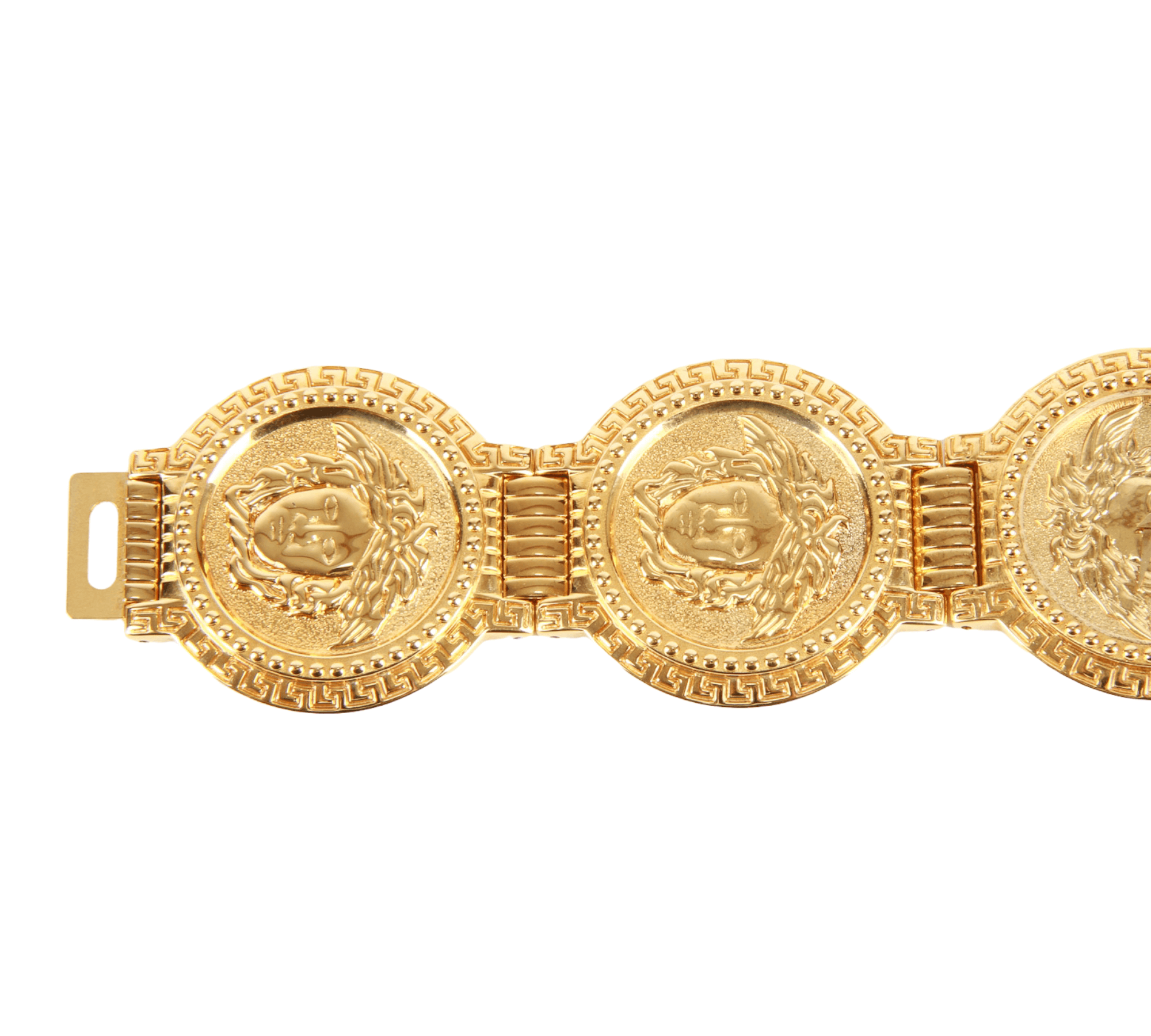 Gianni Versace Watch (Men's Pre-owned Medusa Head Gold Toned Wristwatch,  Vintage Retro)