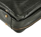 Authentic Gianni Versace black leather hand/shoulder bag soft briefcase