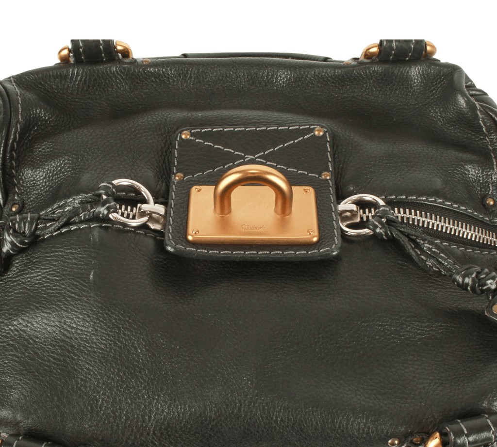 Authentic Chloe black Paddington Satchel Shoulder/Hand bag