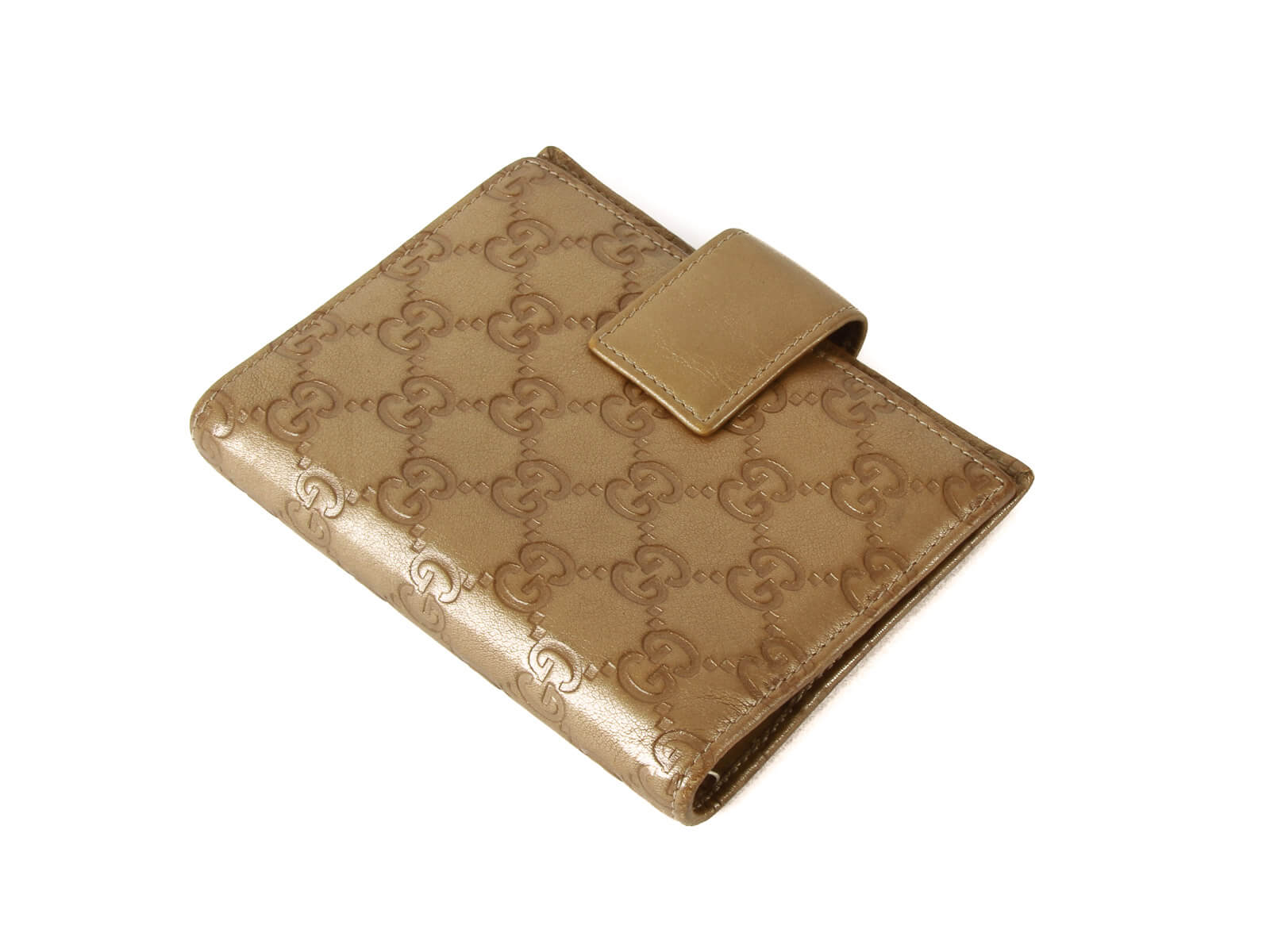synthetic leather with classic Gucci GG monogram print – logofabrics