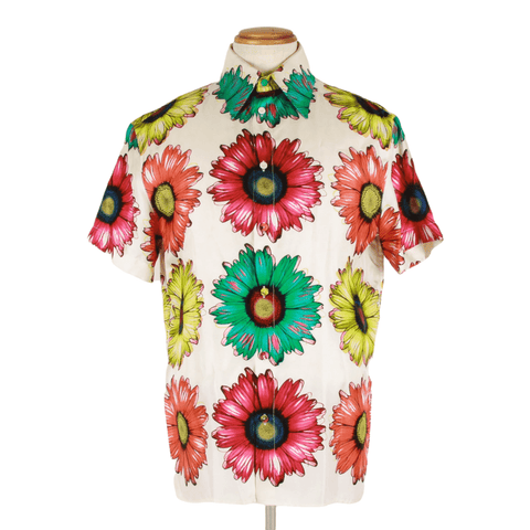 Authentic Gianni Versace camicia tessuto silk shirt