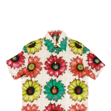 Authentic Gianni Versace Flower print silk shirt