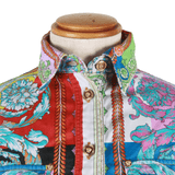 Authentic Gianni Versace 100% cotton multicolor shirt