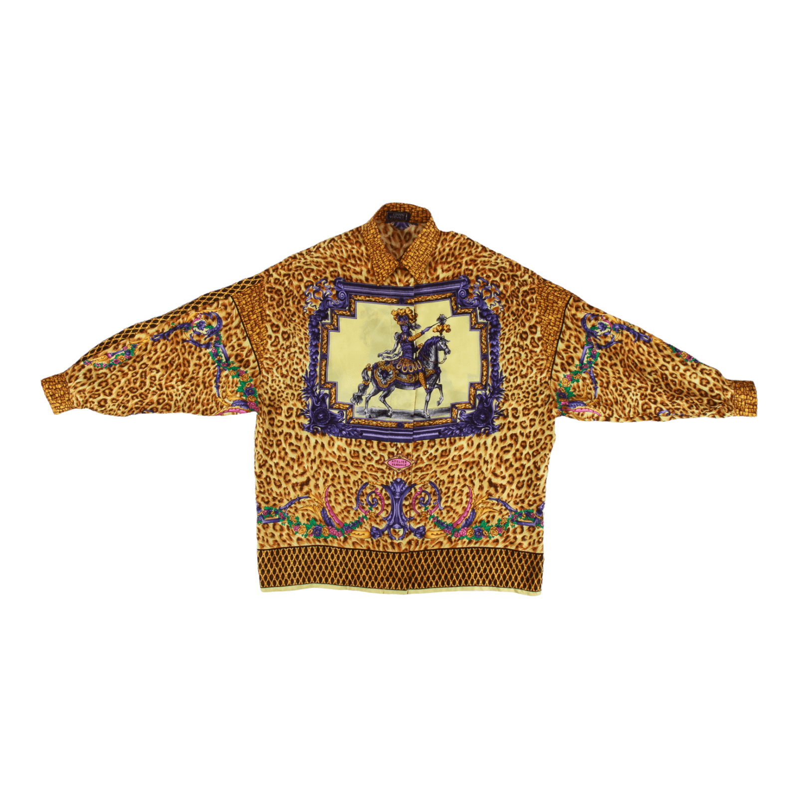 Versace sales leopard shirt