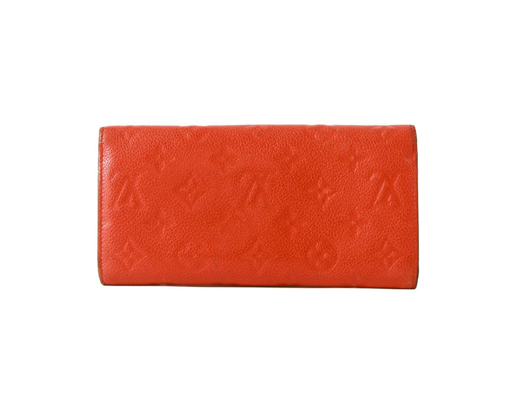 Authentic Louis Vuitton Aurore Monogram Empreinte Leather Curieuse Wallet