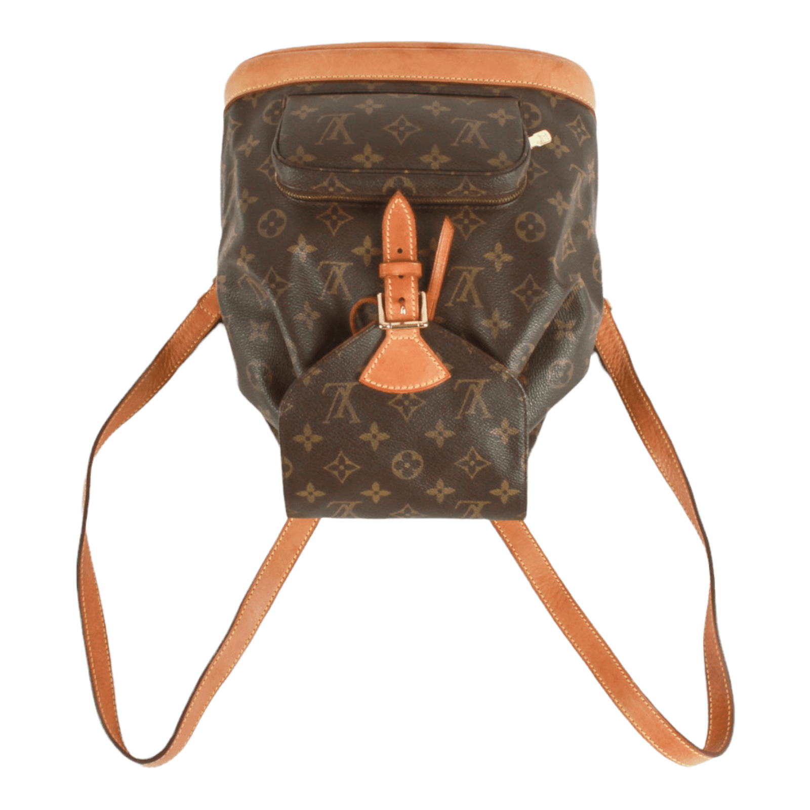 Louis Vuitton Monogram Montsouris MM Backpack Canvas Brown Bag w