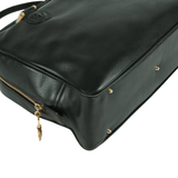 Authentic Gianni Versace black soft leather handbag
