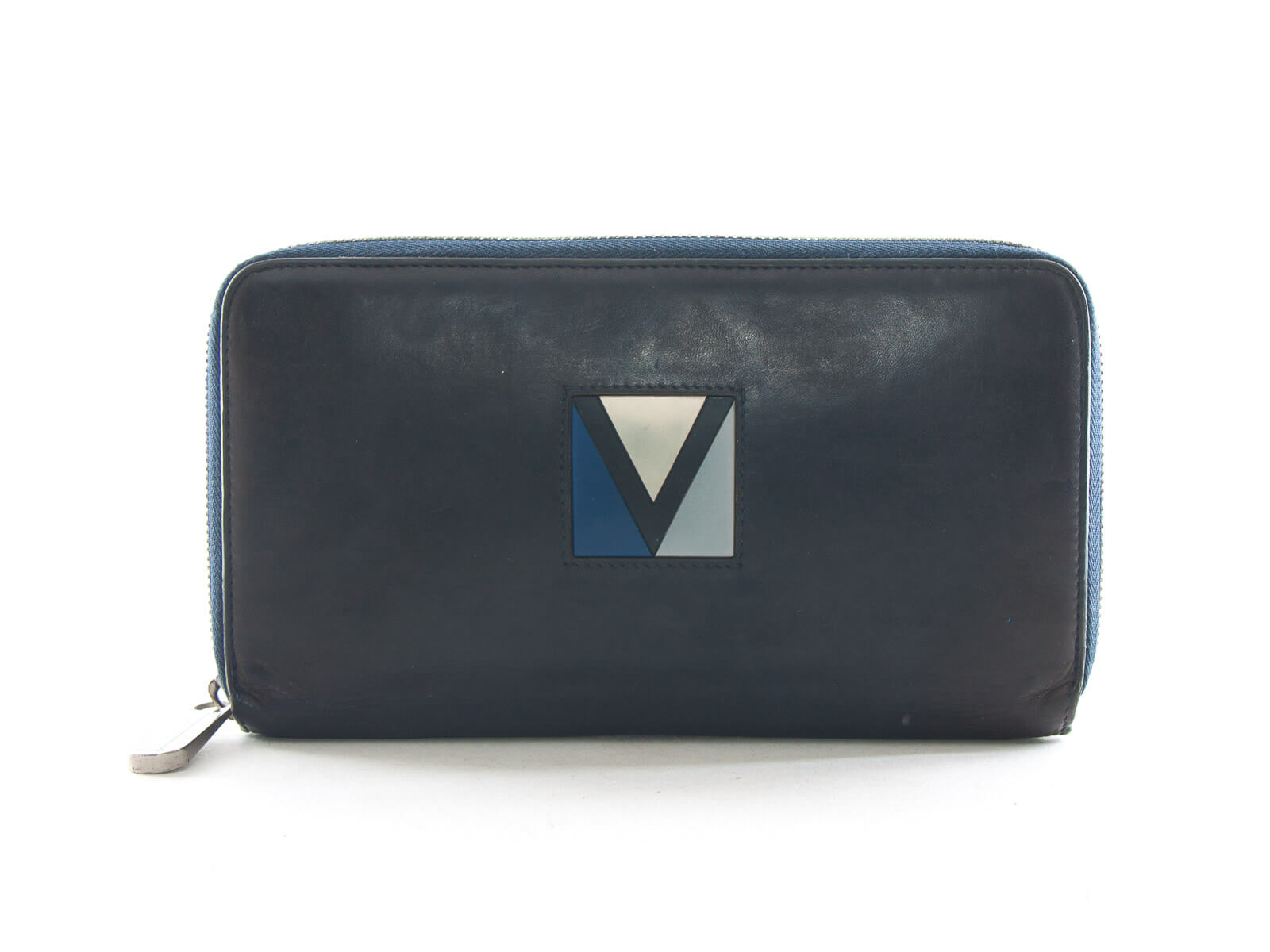 Louis Vuitton LV Cup Long Zippy Organizer Wallet Navy Blue Leather Gaston V  ref.291676 - Joli Closet