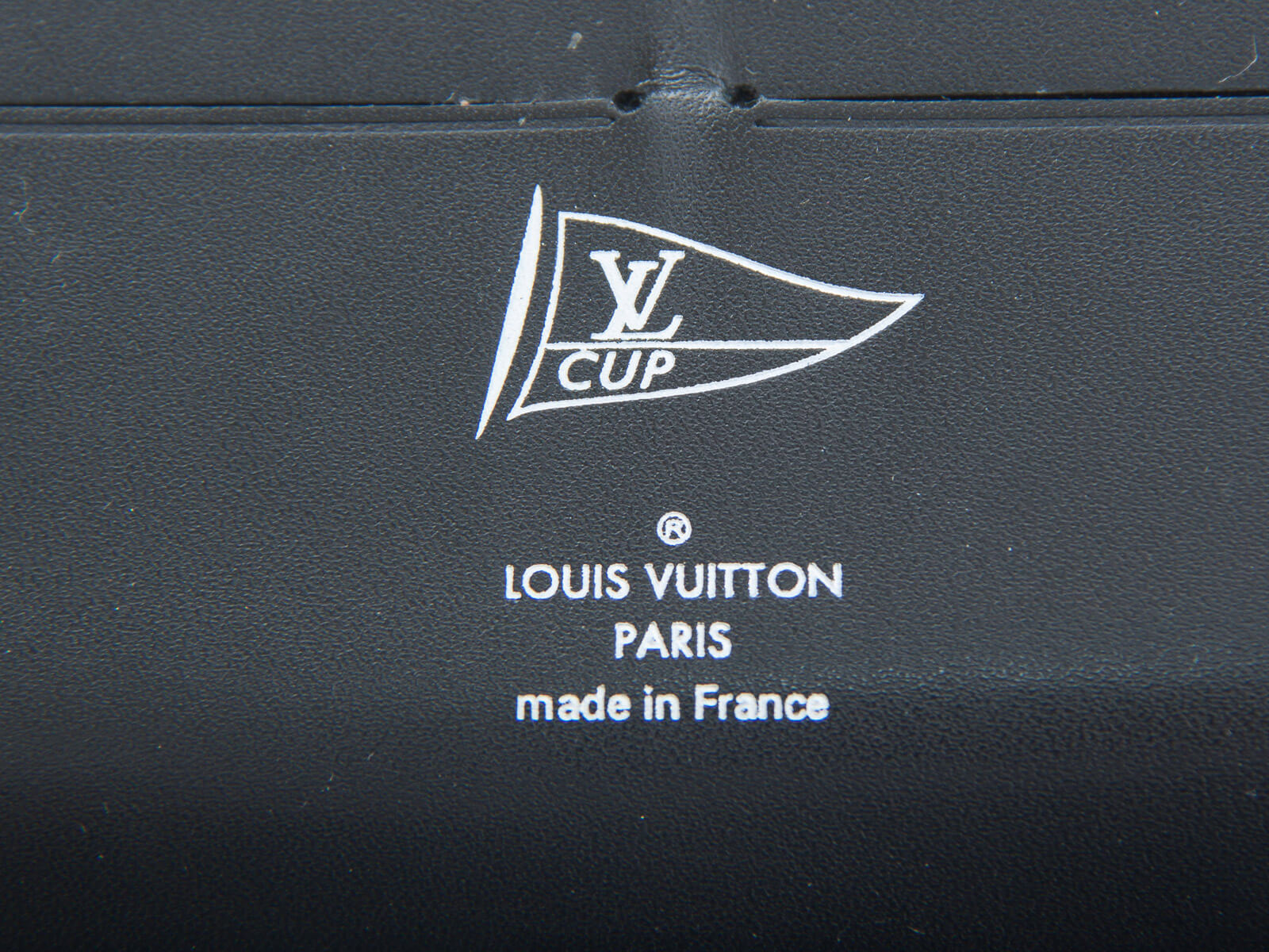 Authentic Louis Vuitton Cup Black/blue Zippy Organiser Wallet 
