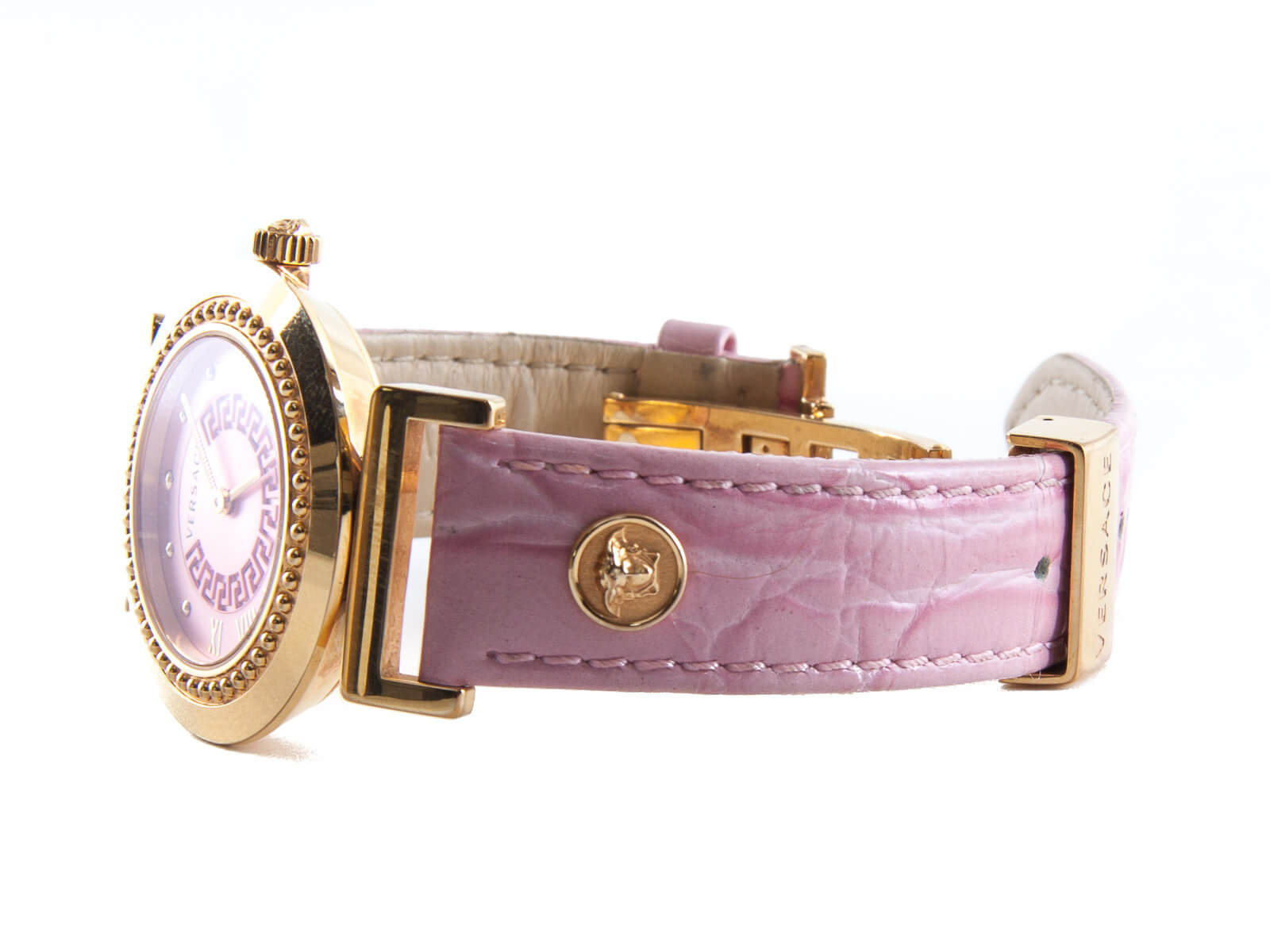 Authentic Versace Vanity Pink & Rose Gold Wristwatch | Connect